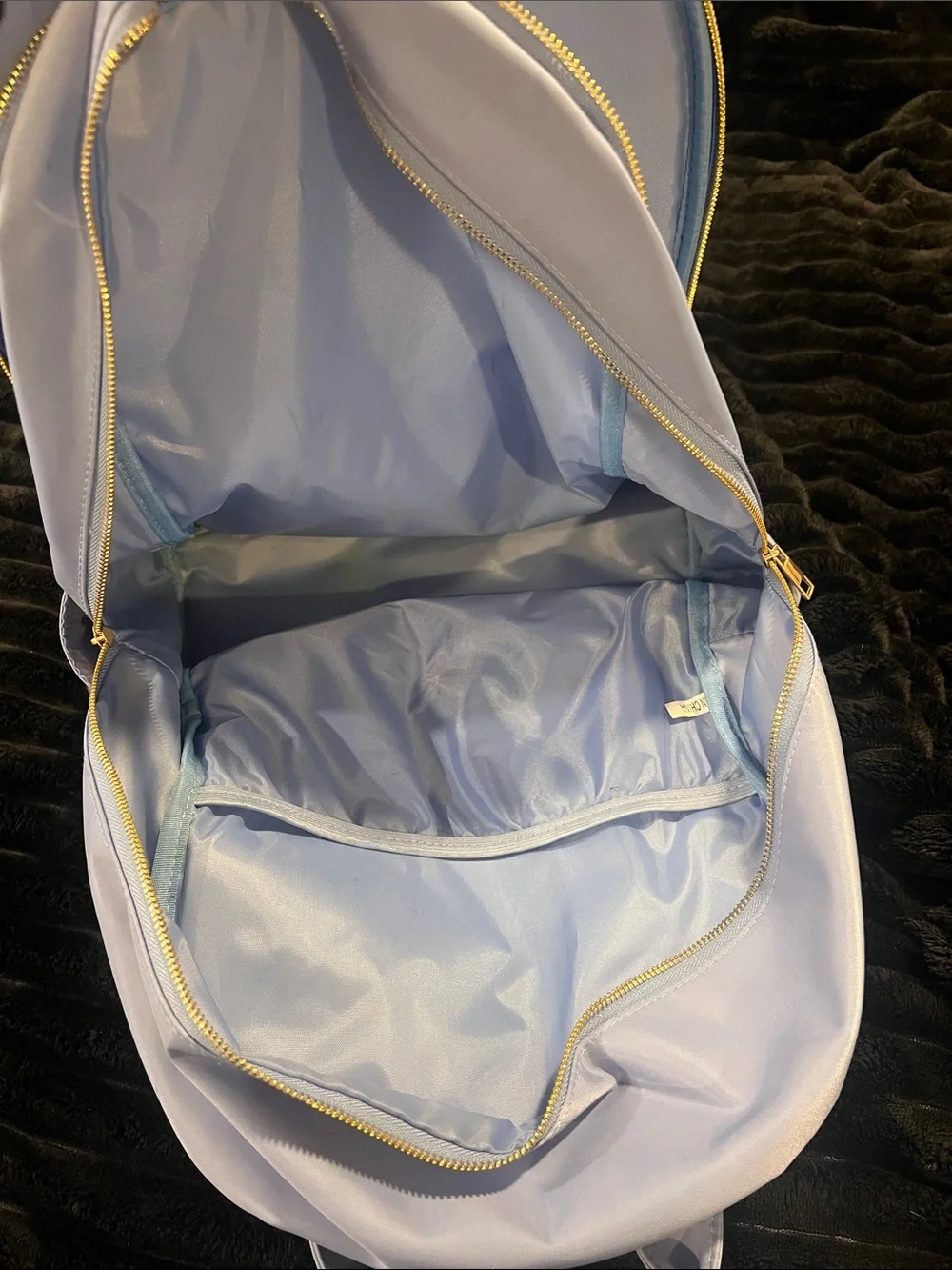 Marshalls Light Purple Kids Backpack with Rainbow and Patch Accents